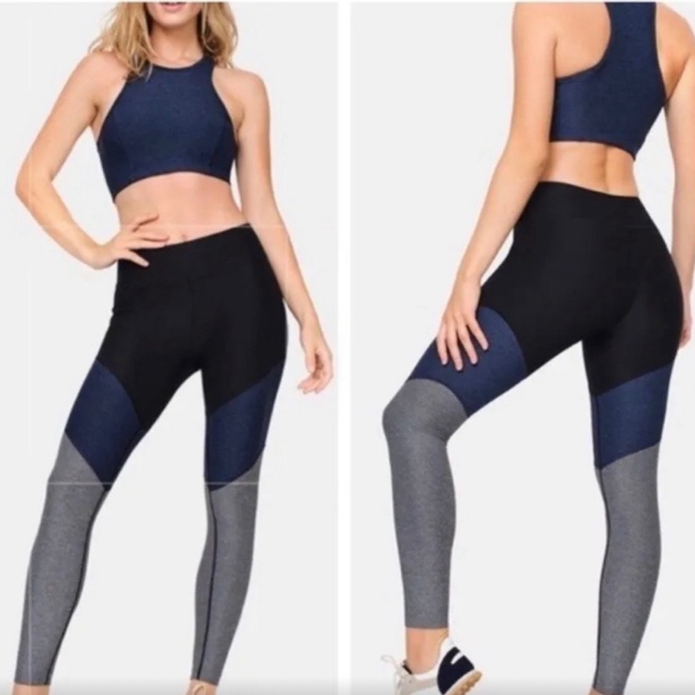Outdoor Voices Blue and Gray Activewear Set